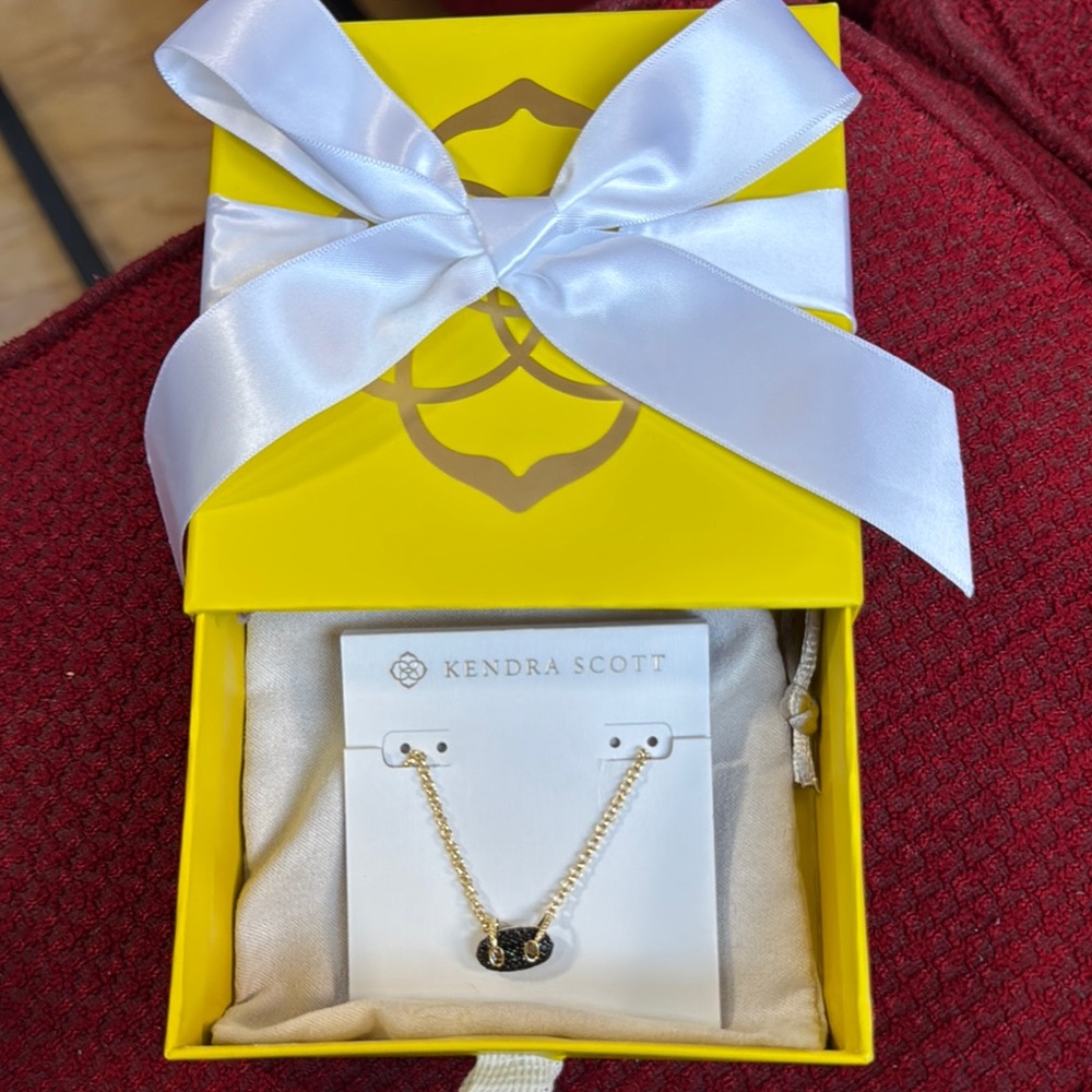 Kendra Scott Gold and Black Necklace